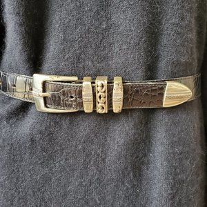 Streets Ahead black belt w/ metal designed buckle